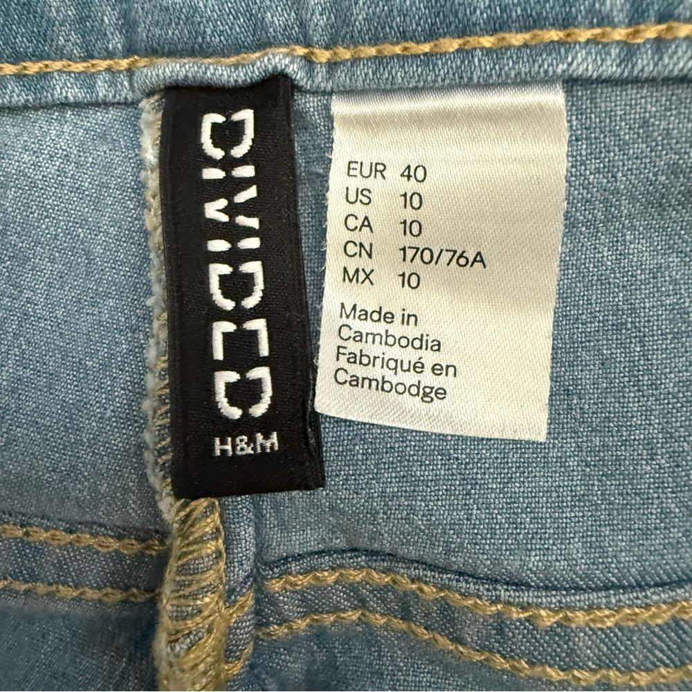 Divided H & M Super Skinny Regular Waist Ankle Blue Skinny Jeans Modern Fit - Picture 4 of 10